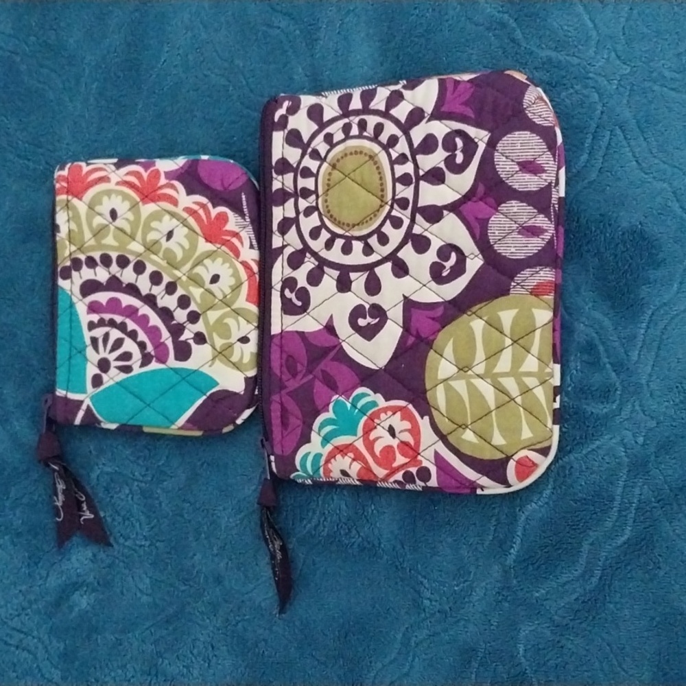 Vera Bradley "Plum Crazy" Small Zippered Bags